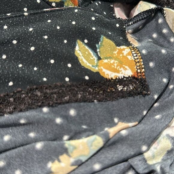 Free People Twist Halter Floral and Polka Dot Maxi Dress Sz S - Picture 13 of 16